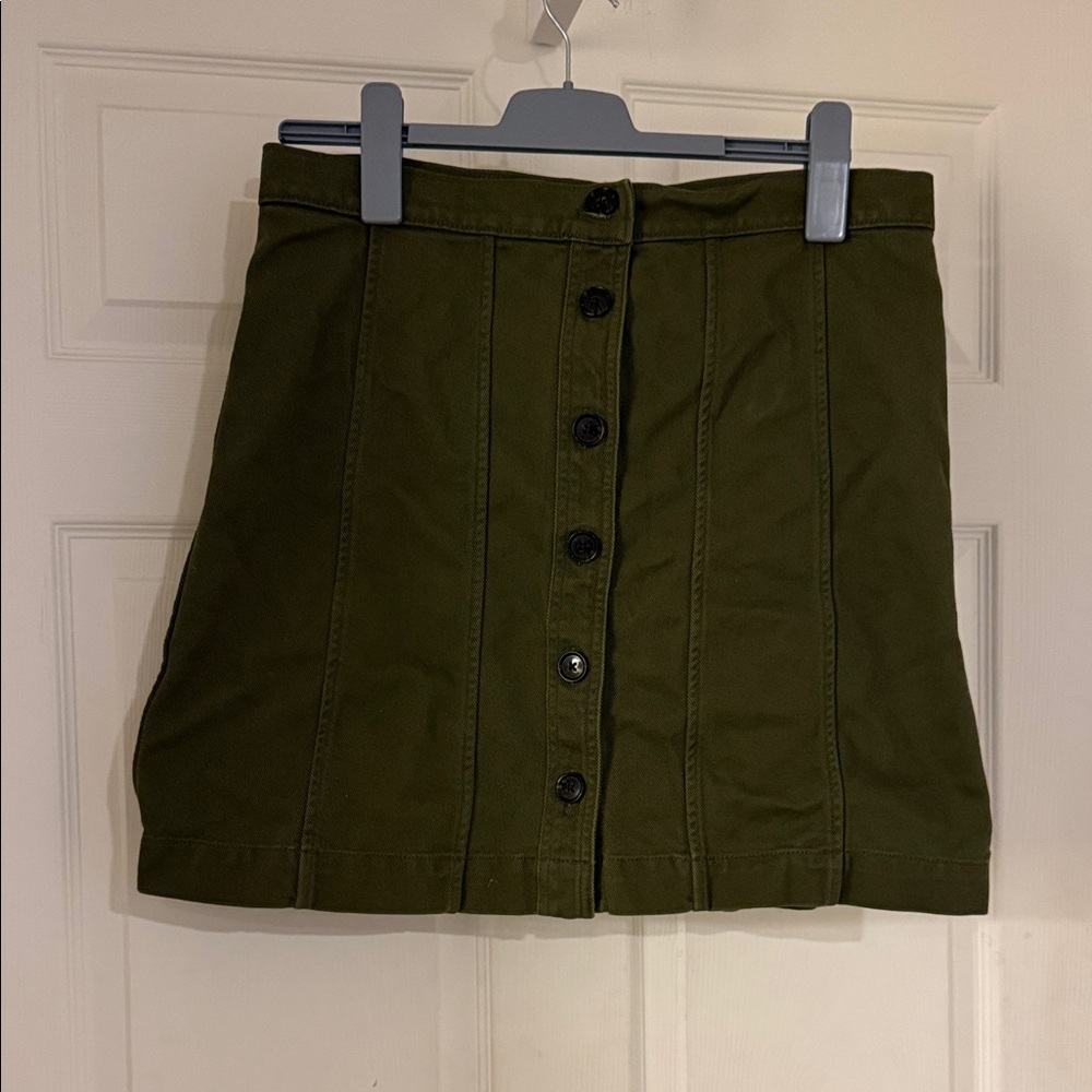 Banana Republic Dark Olive Mini Skirt